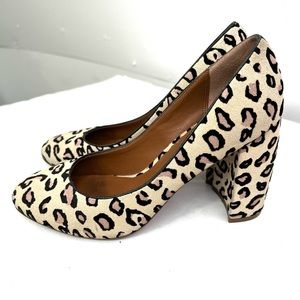 Linea Paolo leopard print pump womens 7.5